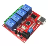 Module bật tắt relay 4 kênh bằng máy tính 12V10A